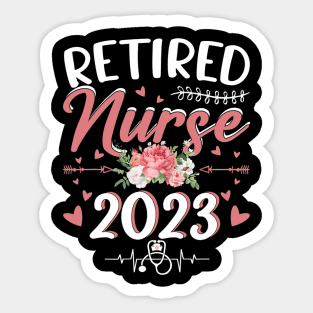 Nursing Retired 2023 Sticker